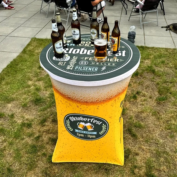 Stretch Fabric Poseur Table - Garden 6