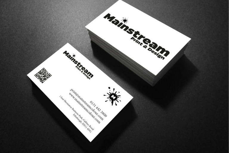 business cards mainstream white